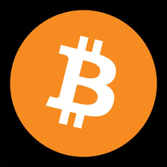 bitcoin t-shirt black with orange logo