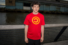 Person wearing the Copyleft t-shirt
