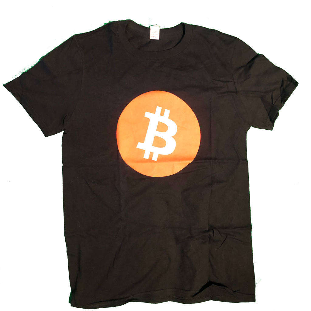 Bitcoin logo t-shirt, front