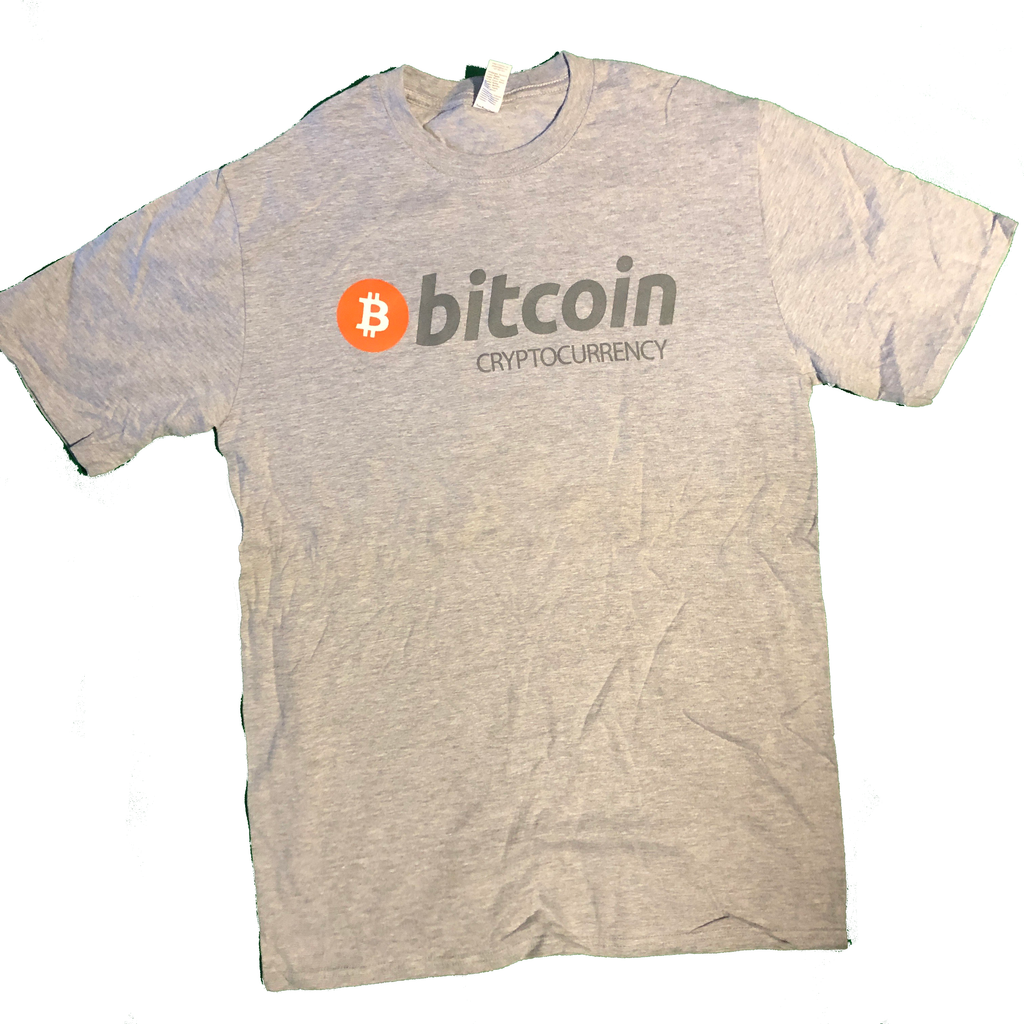 Bitcoin Cryptocurrency t-shirt, front