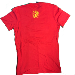 Back of the Copyleft t-shirt with the small Pirate Printing Co. mark